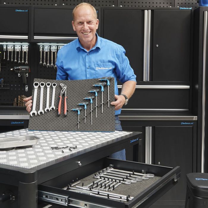 Gereedschapsmat voor werkbanken 3x met 100 pinnen-4