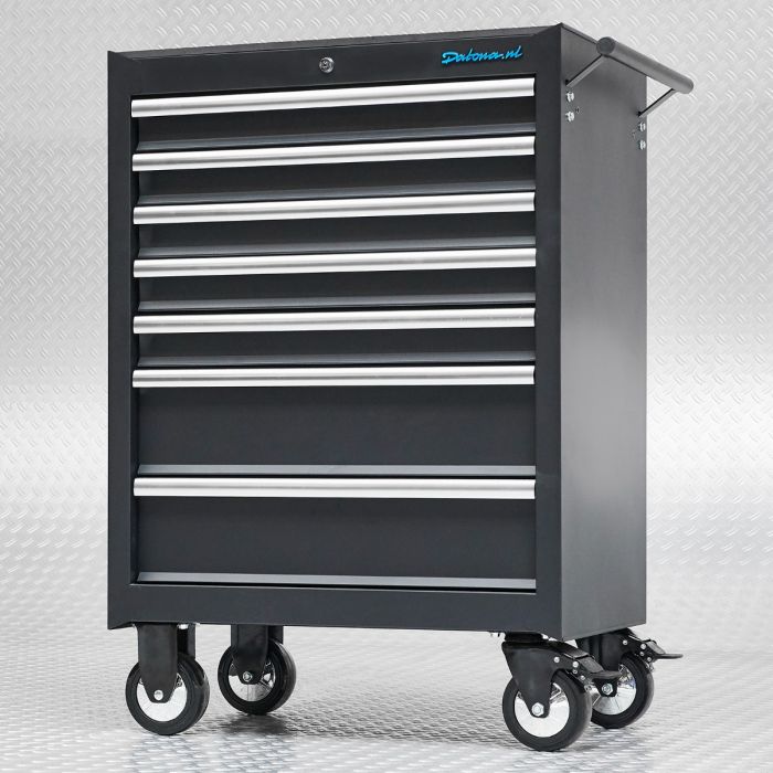 Gereedschapswagen 7 lades met quick lock - mat zwart-2
