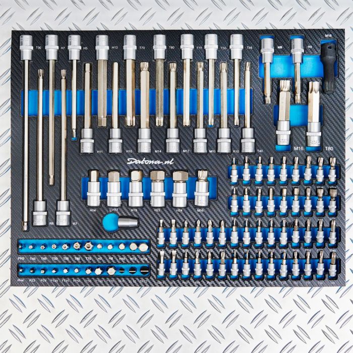 Gevulde gereedschapswagen met topkist XL - Premium serie-14