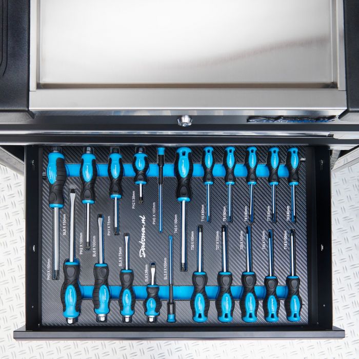 Gevulde gereedschapswagen Basic PRO 6 lades 3 lades gevuld-56