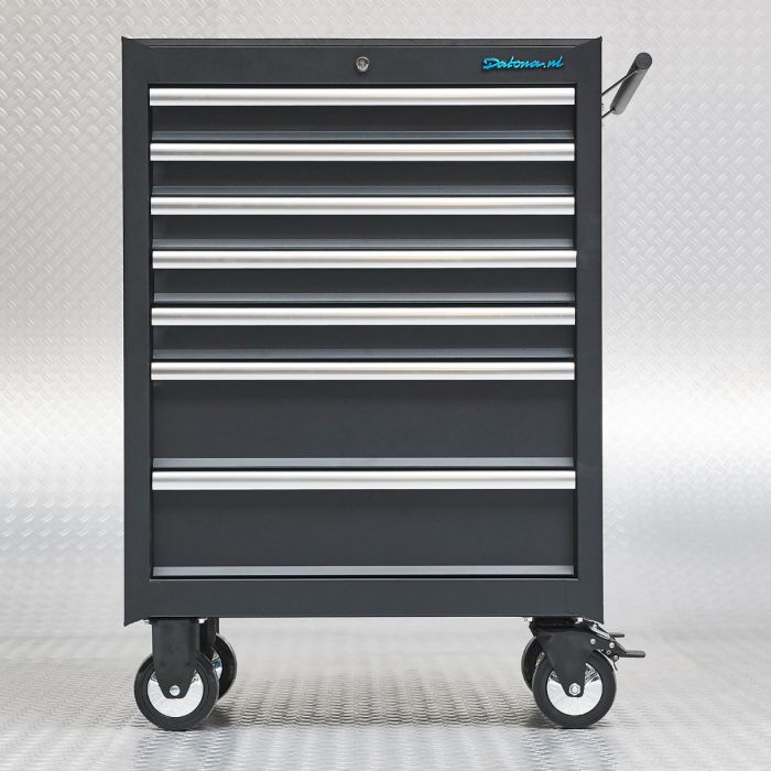 Gereedschapswagen 7 lades met quick lock - mat zwart-4