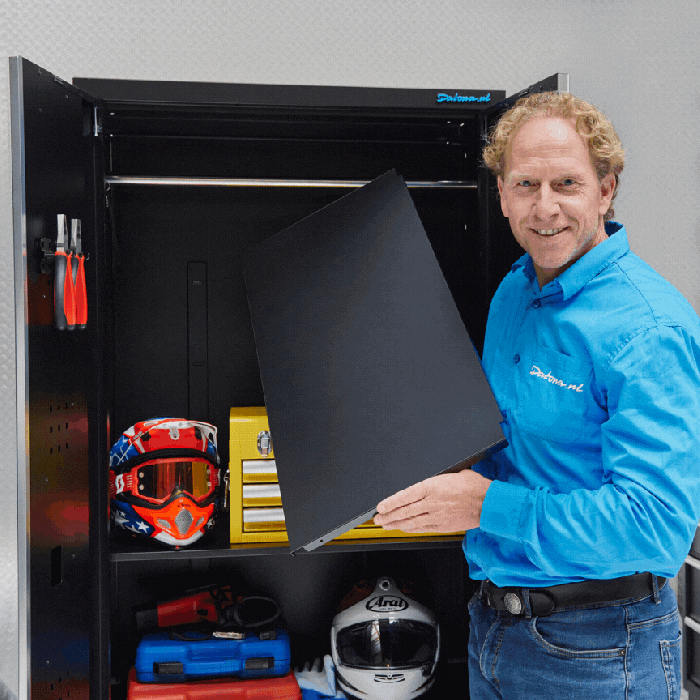 Werkplaatsinrichting PREMIUM met RVS werkblad 225 cm breed-47