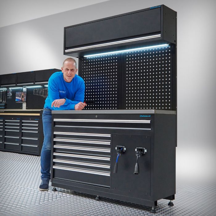 Premium werkplaatsinrichting RVS met extra brede kast - 136 centimeter-13