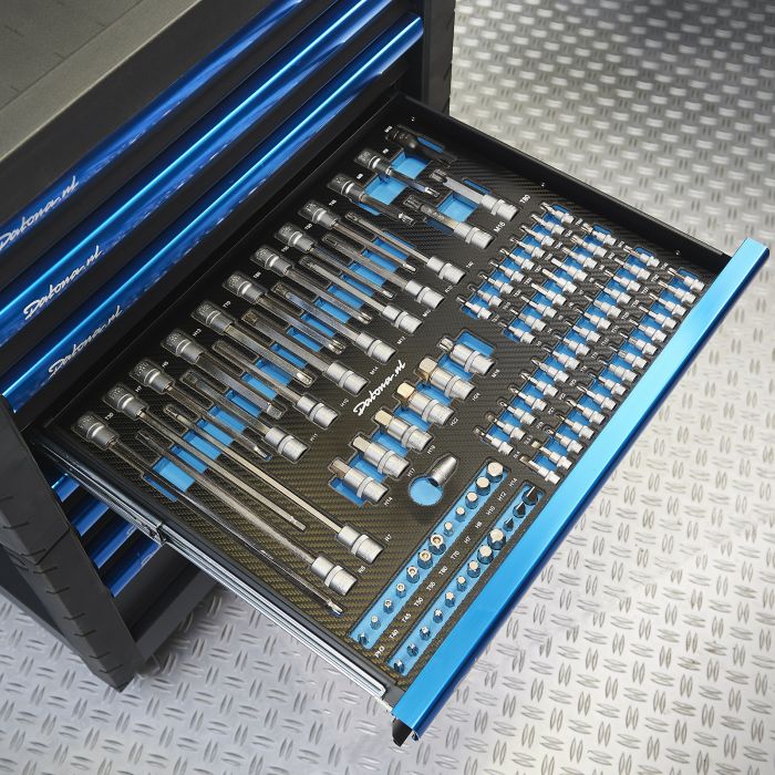 102-delige Inbus en torxdoppenset 1/2'', 3/8'' en 1/4'' in "PRO" softmodule-1