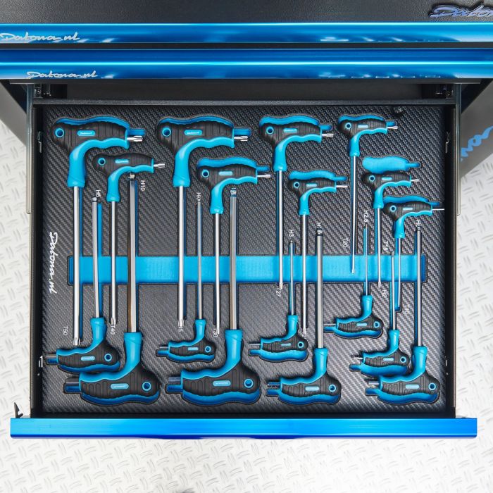 18-delige inbus- en torxsleutelset met T-greep in "PRO" softmodule-2