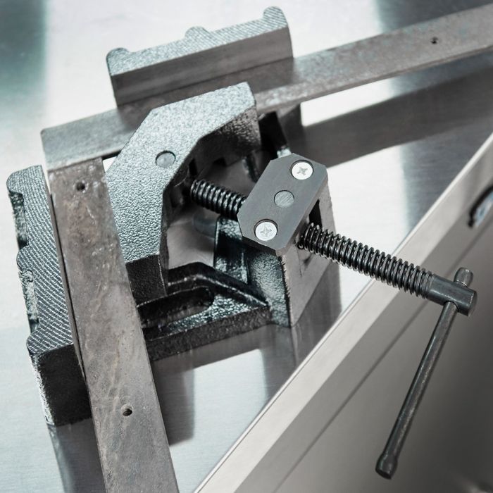 2 stuks hoekspanners van hoogwaardige legering, haakse klem voor hout, metaal en glas, geschikt voor lassen en timmerwerk