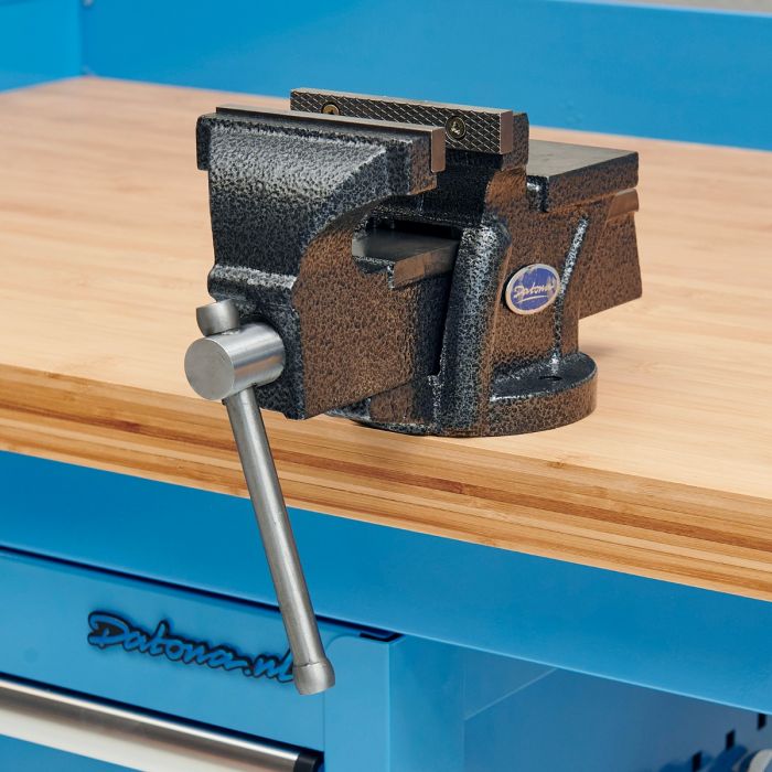 Werkbank PRO bamboe - 6 lades - opbergkast - 200 cm - blauw-9