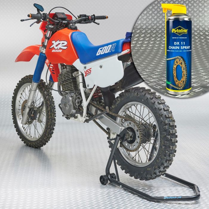 Paddockstand universeel zwart + kettingspray-1