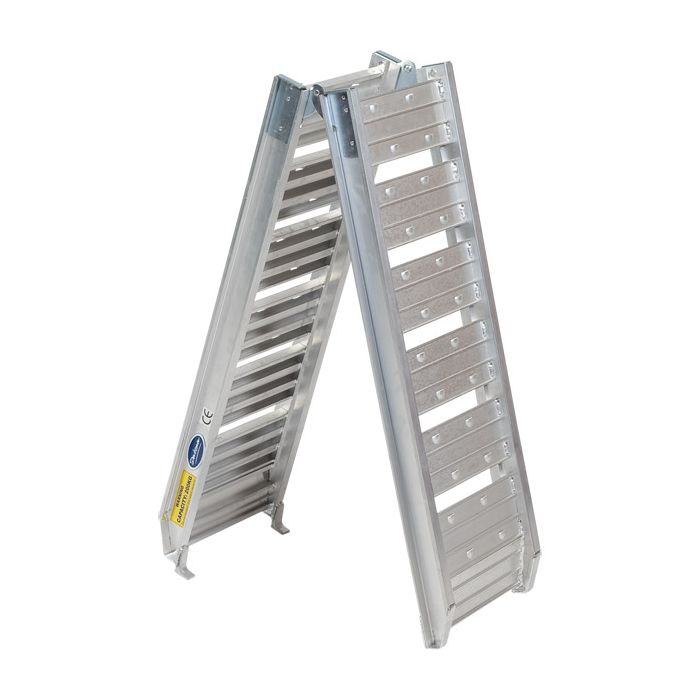 Oprijplaat aluminium opvouwbaar - 182 cm (2 stuks)-12