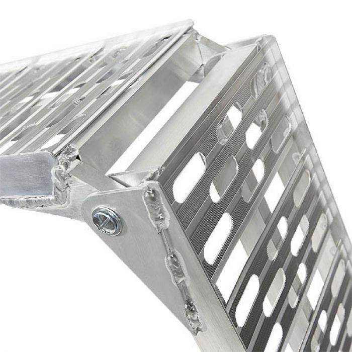 Extra verstevigde aluminium oprijplaat opklapbaar - 225 cm - 2 stuks-16