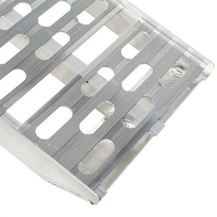 Extra verstevigde aluminium oprijplaat opklapbaar - 225 cm - 2 stuks-17