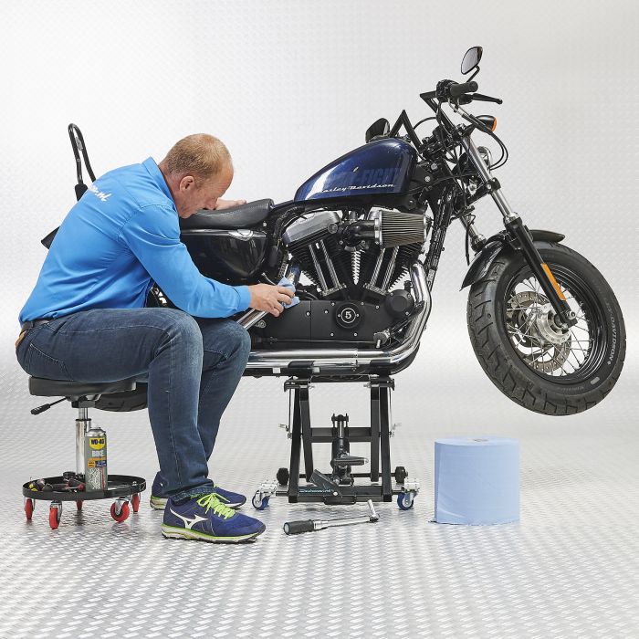 Motorlift Harley - mat zwart-2