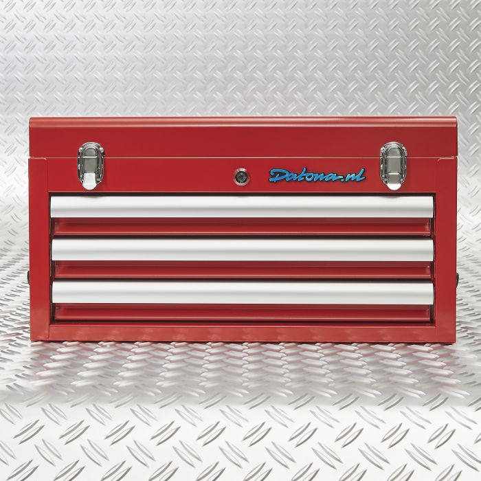 Gereedschapskist met drie lades - rood-3