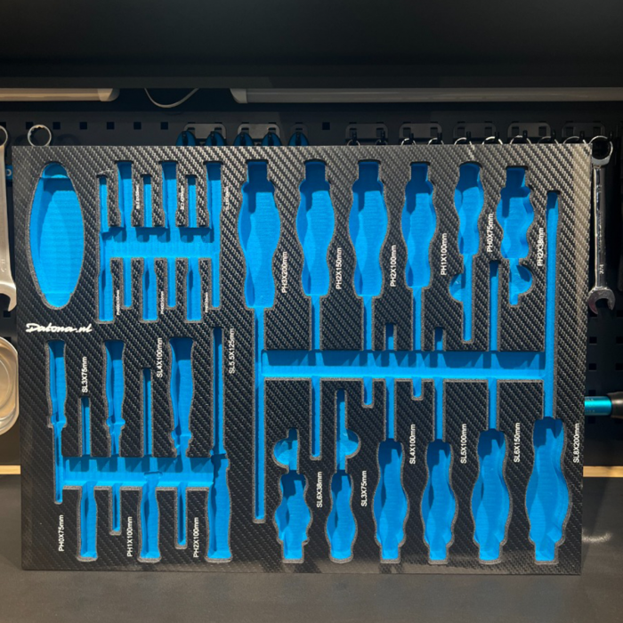 Foam inlay voor 25-delig schroevendraaierset met torxsetje