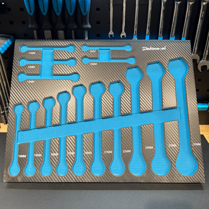 Foam inlay voor 15-delige ring-steeksleutelset