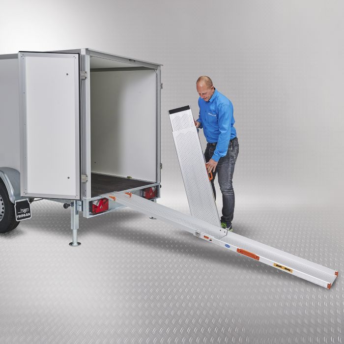 Uitschuifbare oprijplaat extra breed 240 cm lang - 2 stuks-1