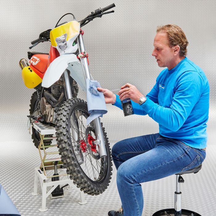 Verrijdbare werkplaatskruk - Zwart-15