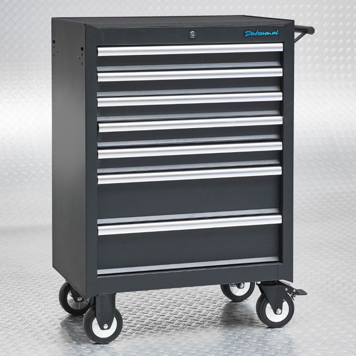 Gereedschapswagen 7 lades met quick lock - mat zwart-3