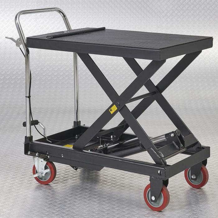 Verrijdbare hydraulische heftafel - zwart-4