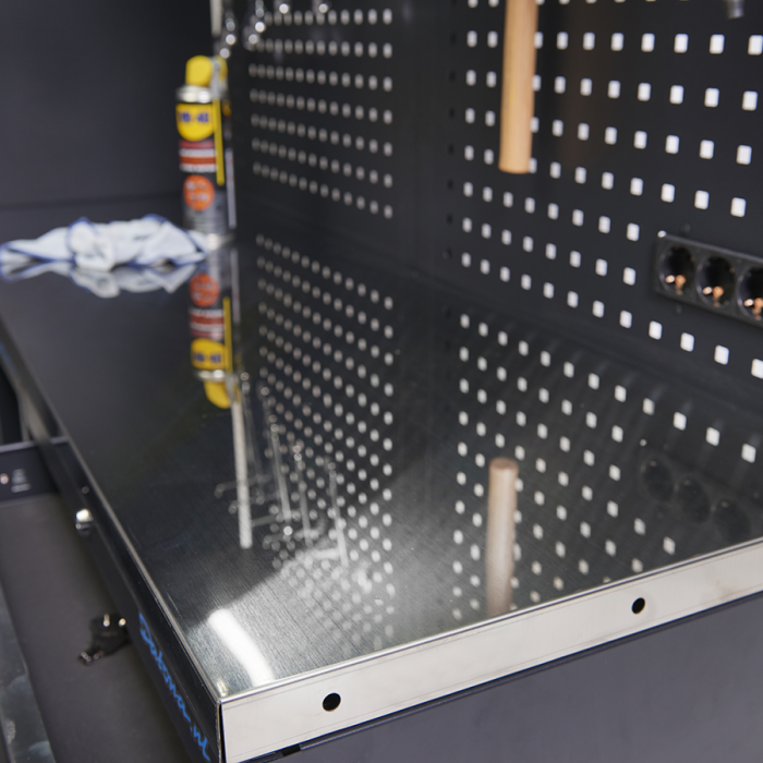 Werkplaatsinrichting PREMIUM met RVS werkblad 225 cm breed-15
