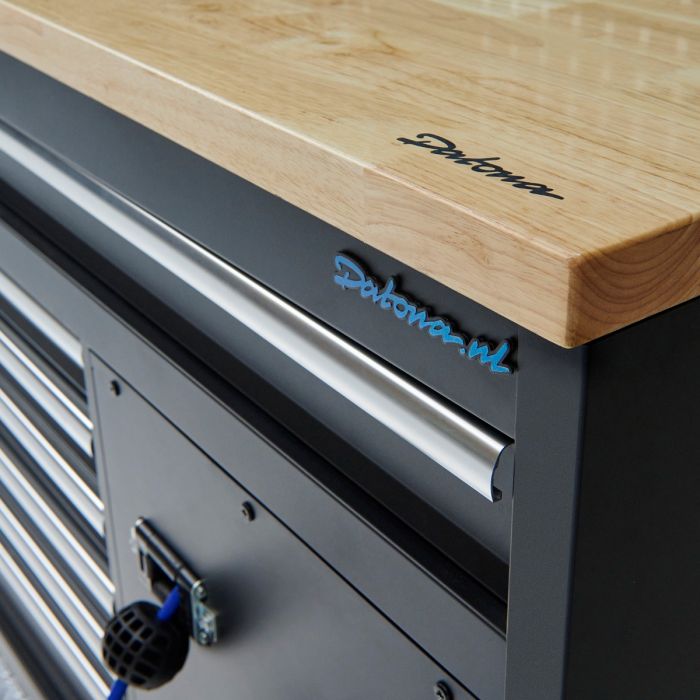Werkplaatsinrichting PREMIUM met eiken werkblad en extra brede lades - 340 cm breed-33