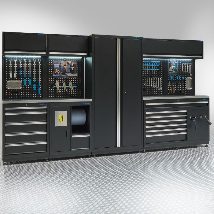 Werkplaatsinrichting PREMIUM met RVS werkblad - 362 cm breed-4