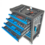 Gevulde gereedschapswagen Extended Plus 8 lades 4 lades gevuld-1-thumb