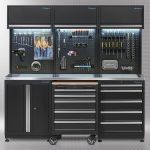 Werkplaatsinrichting PREMIUM met RVS werkblad 204 cm breed-0-thumb