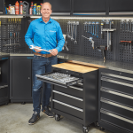 Gereedschapswagen 5 laden met houten werkblad-12-thumb