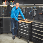 Gereedschapswagen 5 laden met houten werkblad-13-thumb