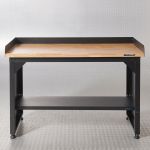 Werkbank PRO - bamboe werkblad - legbord - 150 cm - zwart-2-thumb