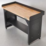 Werkbank PRO - bamboe werkblad - legbord - 150 cm - zwart-4-thumb