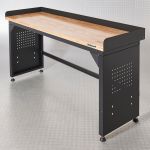 Werkbank PRO - eiken werkblad - gereedschapswagen - 200 cm - zwart-24-thumb