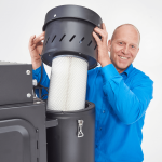 Straalcabine met voordeur en afzuiging - 420 liter-11-thumb