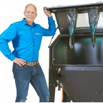 Straalcabine met voordeur en afzuiging - 420 liter-23-thumb