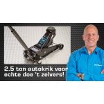 Hydraulische autokrik - 2,5 ton + assteunen set 3 ton per stuk-5-thumb