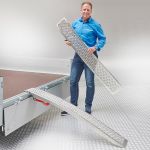 Aluminium oprijplaat - gebogen 150 cm-2-thumb