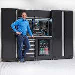 Werkplaatsinrichting PREMIUM RVS werkblad met koelkast – 285 cm breed-3-thumb