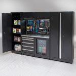 Werkplaatsinrichting PREMIUM RVS werkblad met koelkast – 285 cm breed-6-thumb