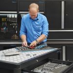 Gereedschapsmat voor gereedschapswagens 3x met 100 pinnen-10-thumb