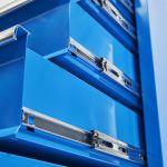 Werkbank PRO bamboe - 6 lades - opbergkast - 200 cm - blauw-28-thumb