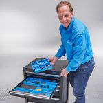 Gereedschapskast PRO met 6 lades - zwart-10-thumb