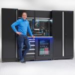 Werkplaatsinrichting PREMIUM RVS werkblad met koelkast – 285 cm breed-2-thumb