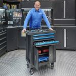 Gereedschapswagen met 3 gevulde lades en kast-14-thumb