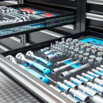 Werkbank PRO - eiken werkblad - 18 lades - 200 cm - zwart-12-thumb