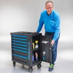 Gereedschapswagen "Black-Line" met 7 laden en opbergkast-2-thumb