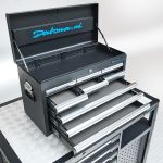 Gereedschapskist met 9 laden - zwart-4-thumb