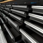 Werkbank PRO - eiken werkblad - 18 lades - 200 cm - zwart-21-thumb