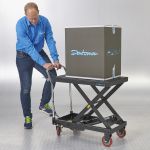 Verrijdbare hydraulische heftafel - zwart-0-thumb