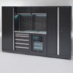Werkplaatsinrichting PREMIUM RVS werkblad met koelkast – 285 cm breed-10-thumb
